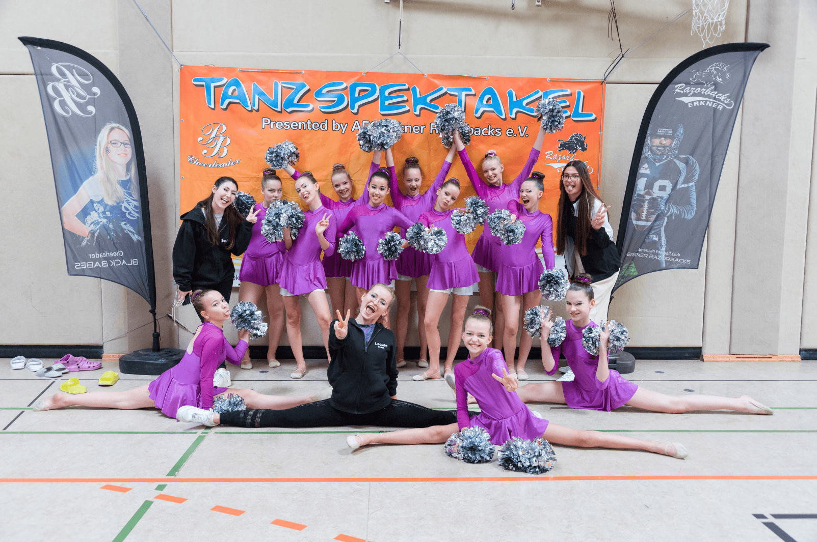 Der Allround Cheer Kader beim Tanzspektakel